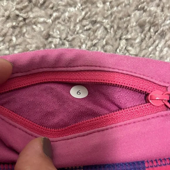 Lululemon Athletica Multicolor Plaid Athletic Shorts - Picture 5 of 6